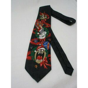 1996 Vintage Looney Tunes Mania: Holiday Men's Neck Tie